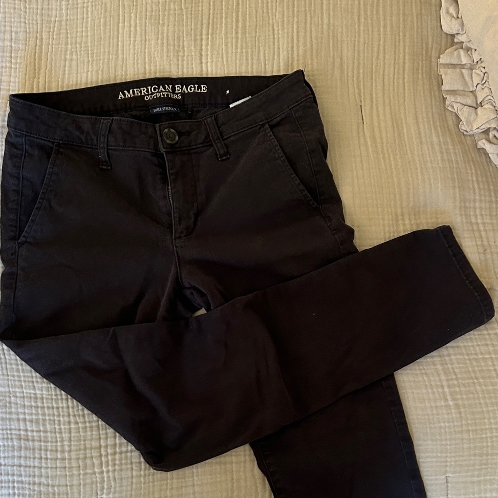 American Eagle Black Chino skinny Pants